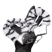 ALGEMA SIMPLES EM METAL COM PELÚCIA - CORES.                                                                                                                                    LIBYSEXSHOP - Foto 3