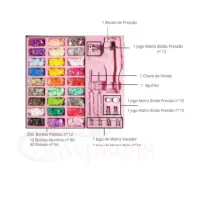 Alicate Pressão Botão Plástico Metal Ilhós Kit Com Matriz - Foto 2