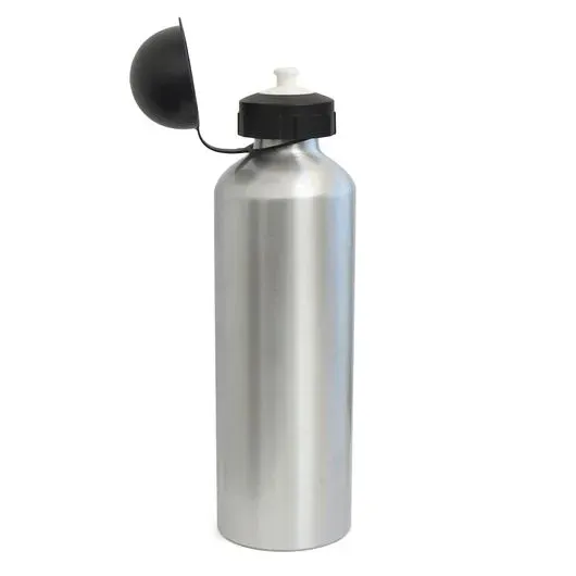 SQUEEZE DE ALUMINIO (PRATA) TAMPA BOLINHA  750 ML PARA SUBLIMAÇÃO   (  PRATA  )