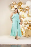 Vestido Longo Diva's Voga Verde Água - Foto 2