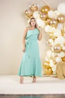 Vestido Longo Diva's Voga Verde Água - Foto 3