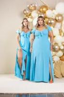 Vestido Longo Diva's Voga Azul Claro - Foto 2