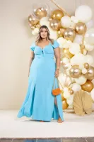 Vestido Longo Diva's Voga Azul Claro - Foto 6