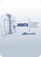 Jaqueta Maxi Sarja Sawary Feminina Branca Off-White - Foto 5