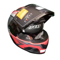 Capacete X 11 Revo Pro Surround Vermelho - Foto 3
