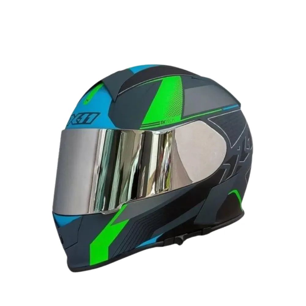Capacete X 11 Revo Pro Flagger Verde