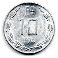Chile - 1974 - 10 Pesos - Sob/Fc