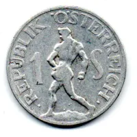 Áustria - 1947 - 1 Schilling - Foto 2