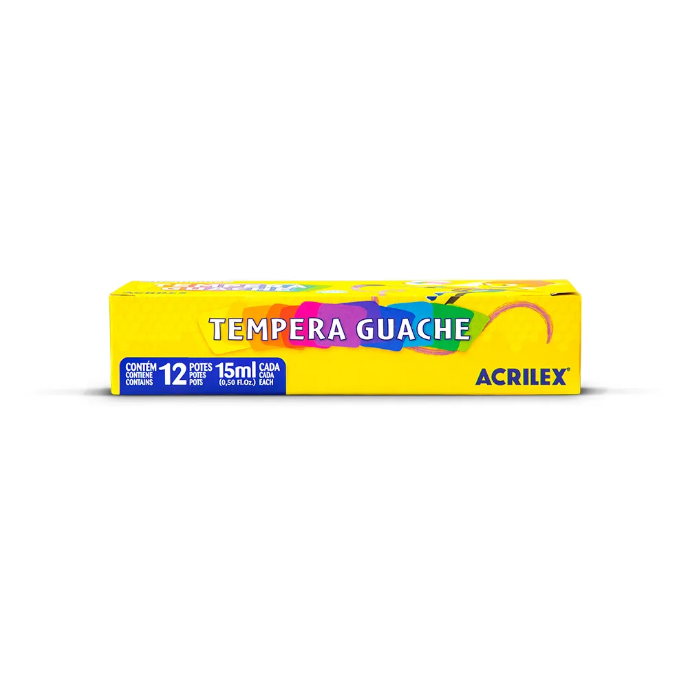 Tinta Guache c/12 Cores Acrilex