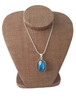 Pingente & Cordão  Labradorita 2 Tamanhos - Foto 8