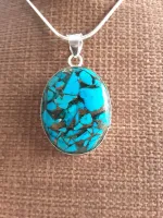 Pingente & Cordão  Mexican Turquoise 3 Tamanhos - Foto 7