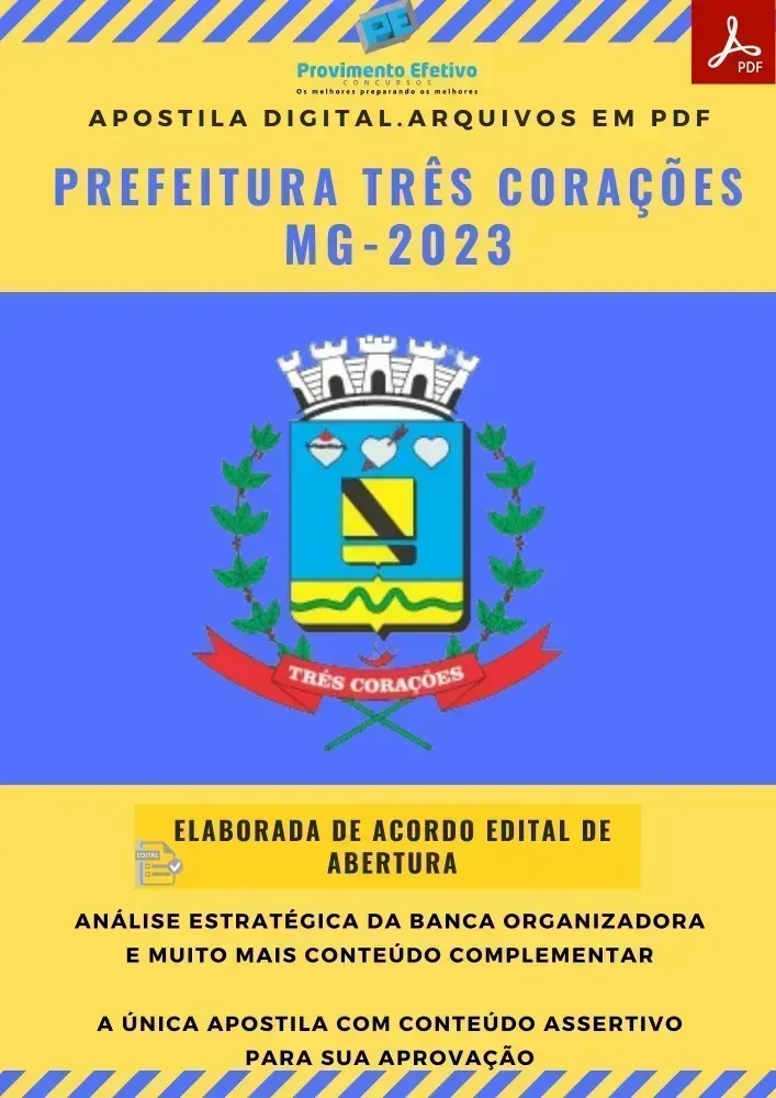 Apostila Pref Três Corações MG Fonoaudiólogo 2023