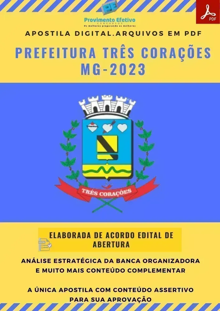 Apostila Pref Três Corações MG Técnico Enfermagem 2023 Imagem