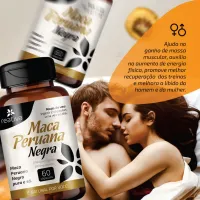 Maca Peruana Negra - Cápsulas - 60 Caps -500mg - Reativa - Foto 3