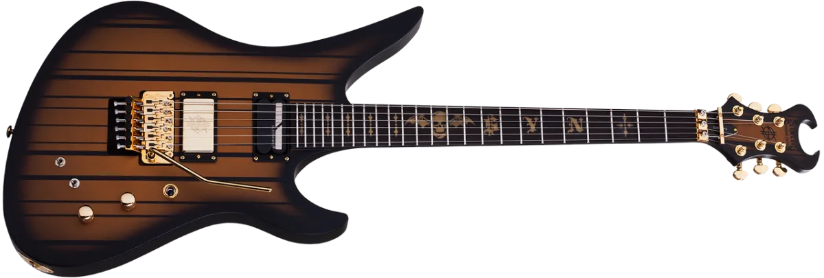 Guitarra Schecter Synyster Custom S 1743 Satin Gold Burst