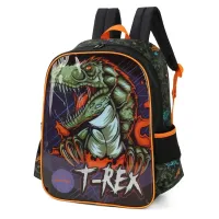 Mochila UP4YOU T-Rex Laranja - Foto 2