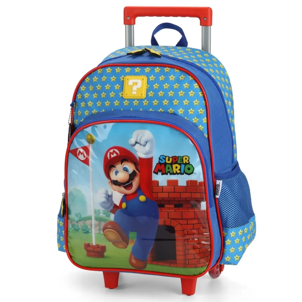 Mochilete Mario Bros 2024 Azul