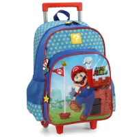 Mochilete Mario Bros 2024 Azul - Foto 2