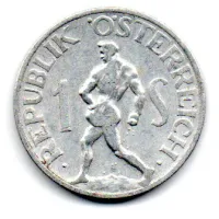 Áustria - 1947 - 1 Schilling - Foto 2