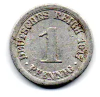 Alemanha - Império - 1917 - 1 Pfennig