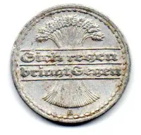 Alemanha - República de Weimar - 1921 - 50 Pfennig - Foto 2