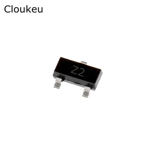 10 Diodes Zener BZX84C5V1 Fairchild Semiconductor – 5.1V, 350mW, Format SOT23-3 – Neuf En Bande