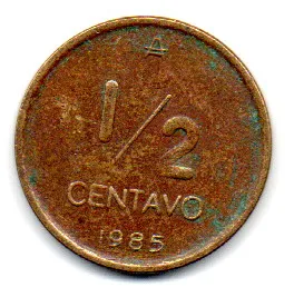 Argentina - 1985 - 1/2 Centavo