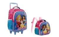 Kit Mochila e lancheira Princesas Disney