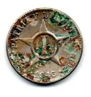 Cuba - 1946 - 1 Centavo - UTG