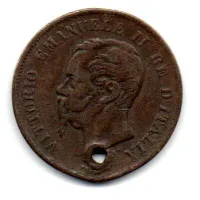 Itália - 1862 - 10 Centesimi - UTG - Foto 2