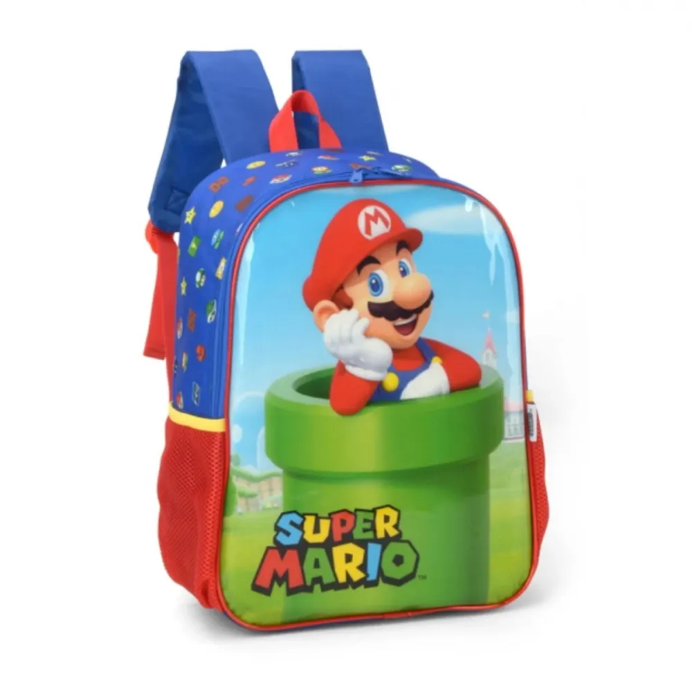 Mochila Super Mario Azul 2024 