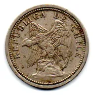 Chile - 1933 - 20 Centavos - Foto 2