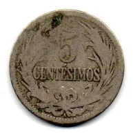 Uruguai - 1909 - 5 Centésimos - Foto 2