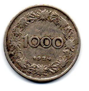 Áustria - 1924 - 1000 Kroner