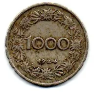 Áustria - 1924 - 1000 Kroner