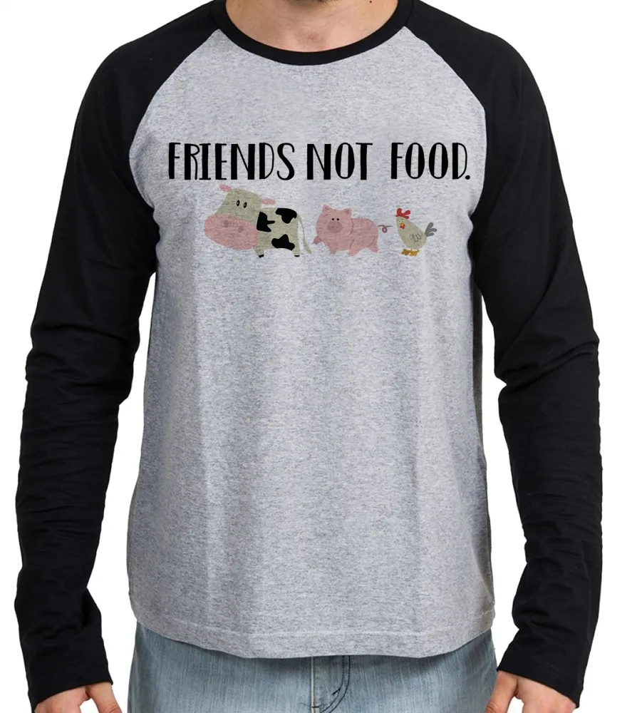 Camiseta Friends Not Food tamanho P