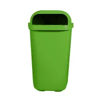Lixeira Individual Coleta Seletiva Com Suporte Gruplast  Verde 50L 