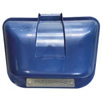 Lixeira Individual Coleta Seletiva Com Suporte Gruplast 50 Litros Cinza - Foto 3