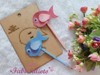 G1.507  Gabarito de Moldes  em MDF  Ponteira  Peixinho - Foto 2