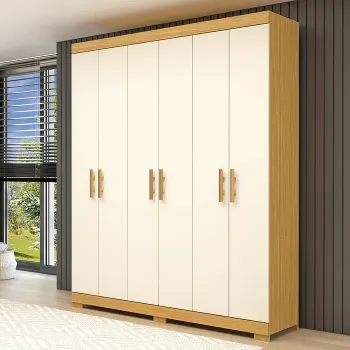 Guarda Roupa Lana 06 Portas 100% MDF ACP