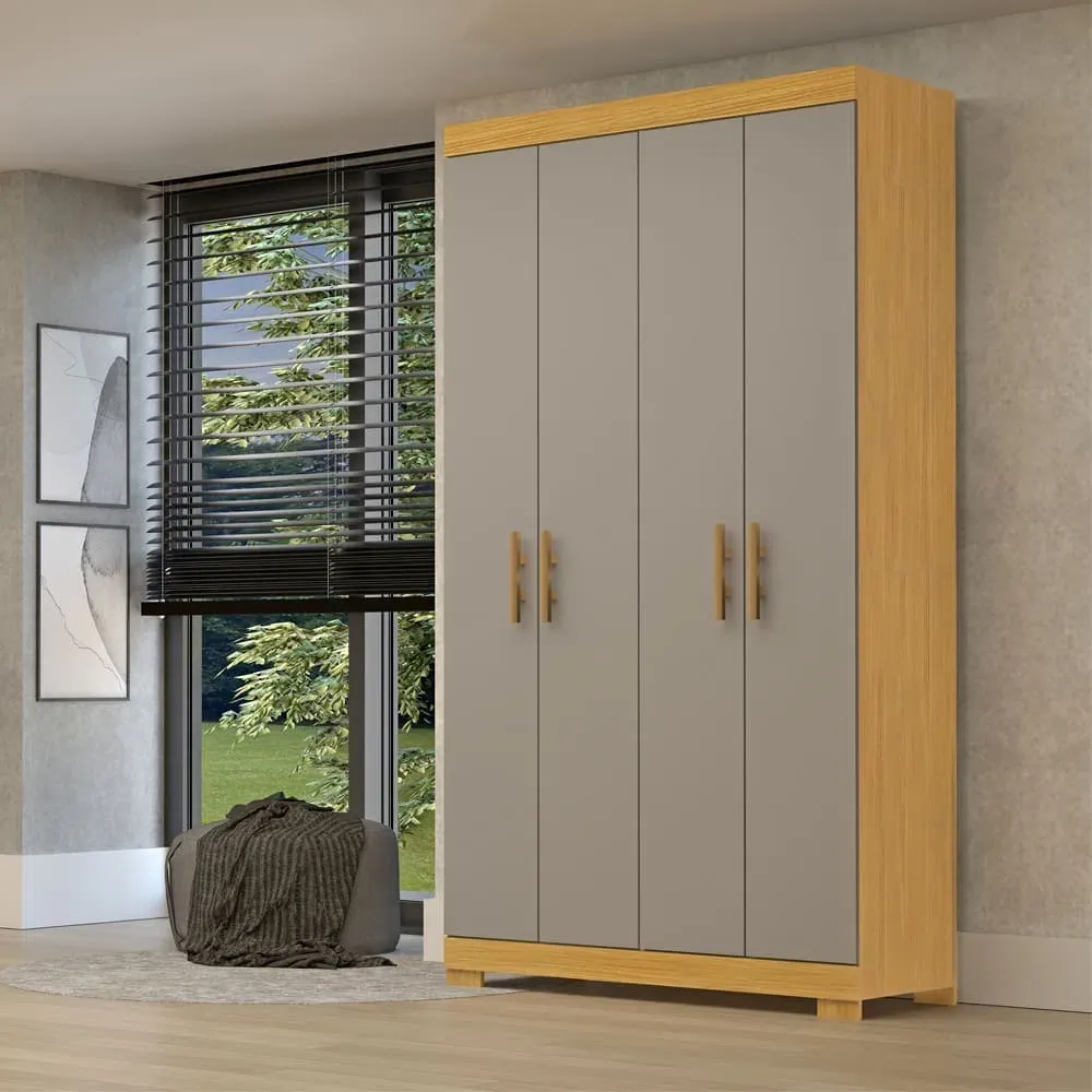 Guarda Roupa Lana 04 Portas 100% MDF ACP