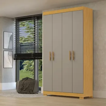 Guarda Roupa Lana 04 Portas 100% MDF ACP