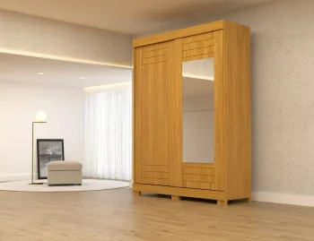 Guarda Roupa Ayla 02 Portas Deslizante 100% MDF ACP