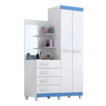 Guarda Roupa Melissa 02 Portas 04 Gavetas 100% MDF ACP - Foto 2