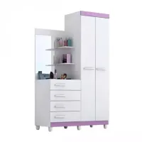 Guarda Roupa Melissa 02 Portas 04 Gavetas 100% MDF ACP - Foto 3