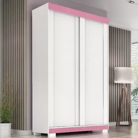 Guarda Roupa Samira 02 Portas Deslizante 100% MDF ACP Imagem
