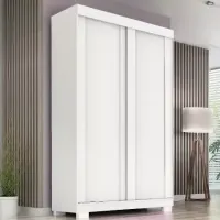 Guarda Roupa Samira 02 Portas Deslizante 100% MDF ACP - Foto 3