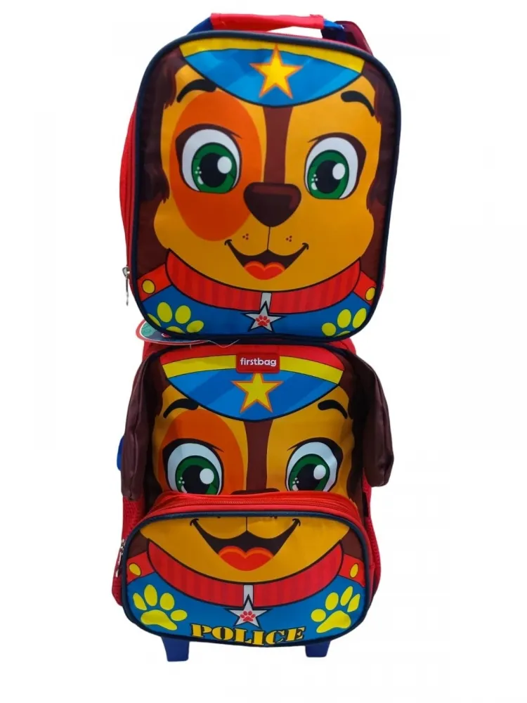 Kit Mochila e Lancheira Baby K9 Police Imagem
