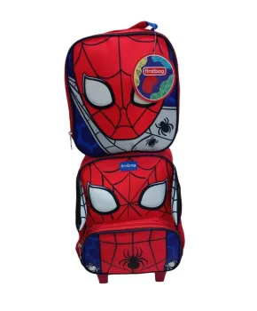 Kit Mochila e Lancheira  Baby Spiderman