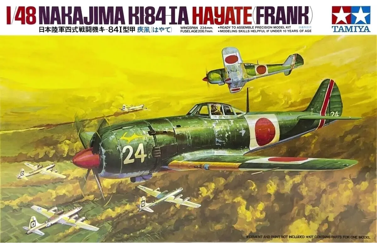 Avião Nakajima Hayate Frank Kit Tamiya 1/48 plastimodelismo